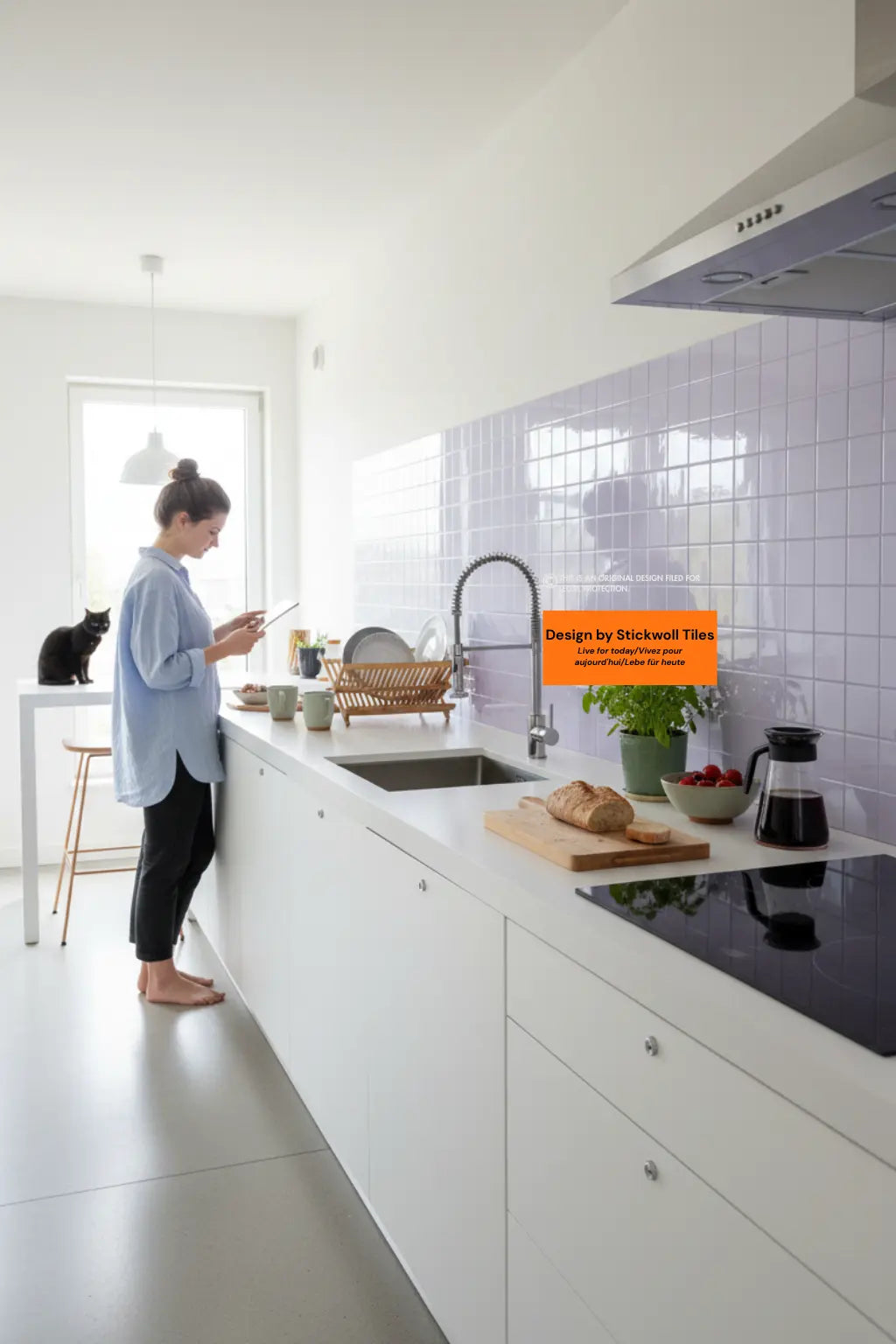 How to Install Peel and Stick Vinyl Backsplash