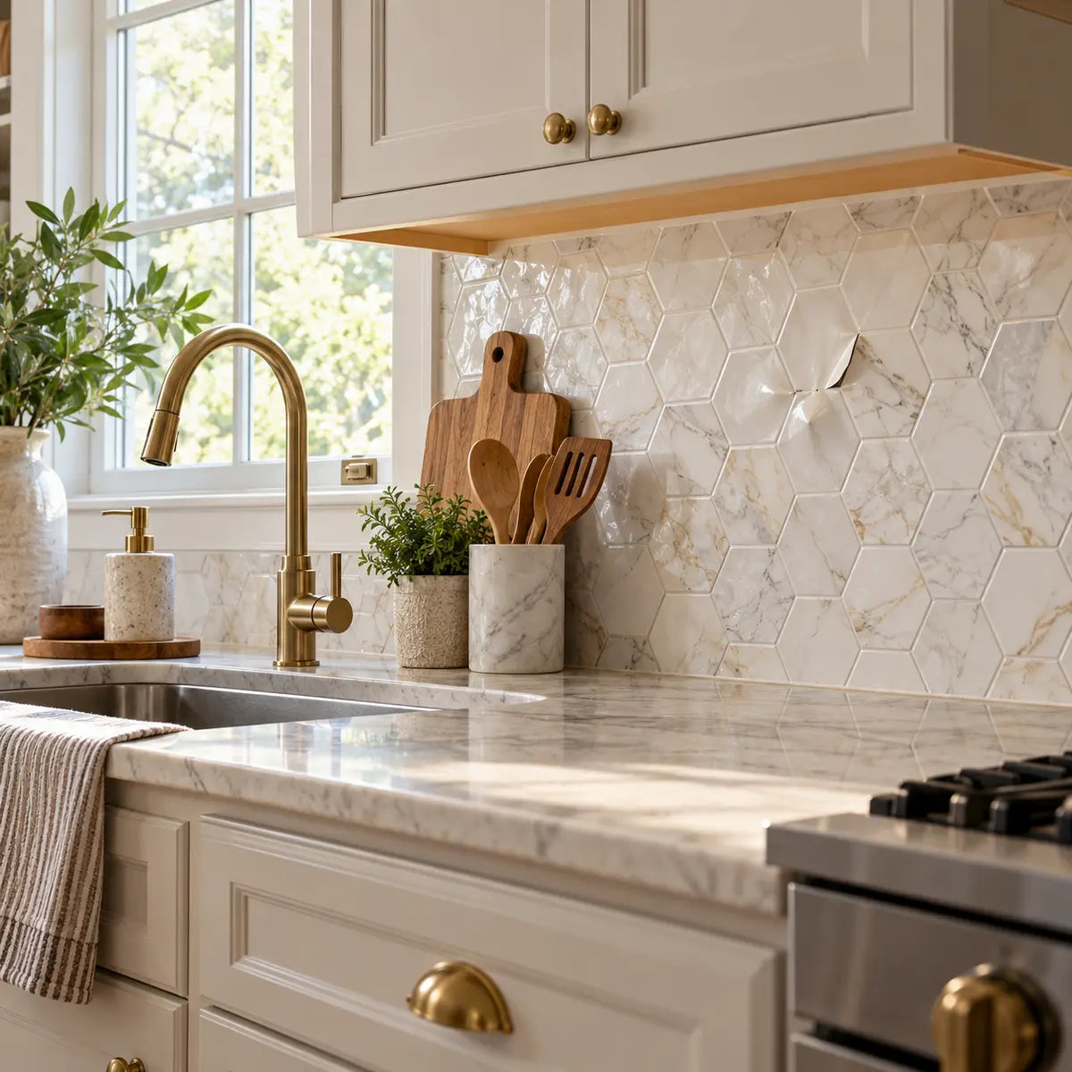How to Fix Bubbles Under Peel-and-Stick Tile