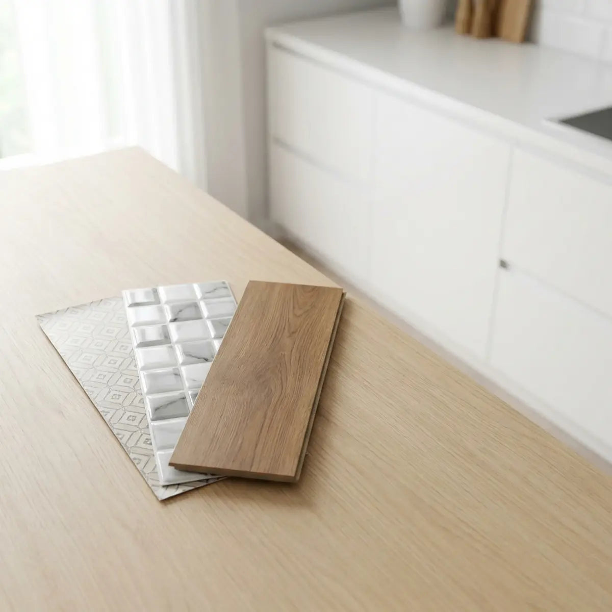 Vinyl vs. Gel vs. Rigid-Core Peel-and-Stick Tile: Materials and Uses — illustrative setting