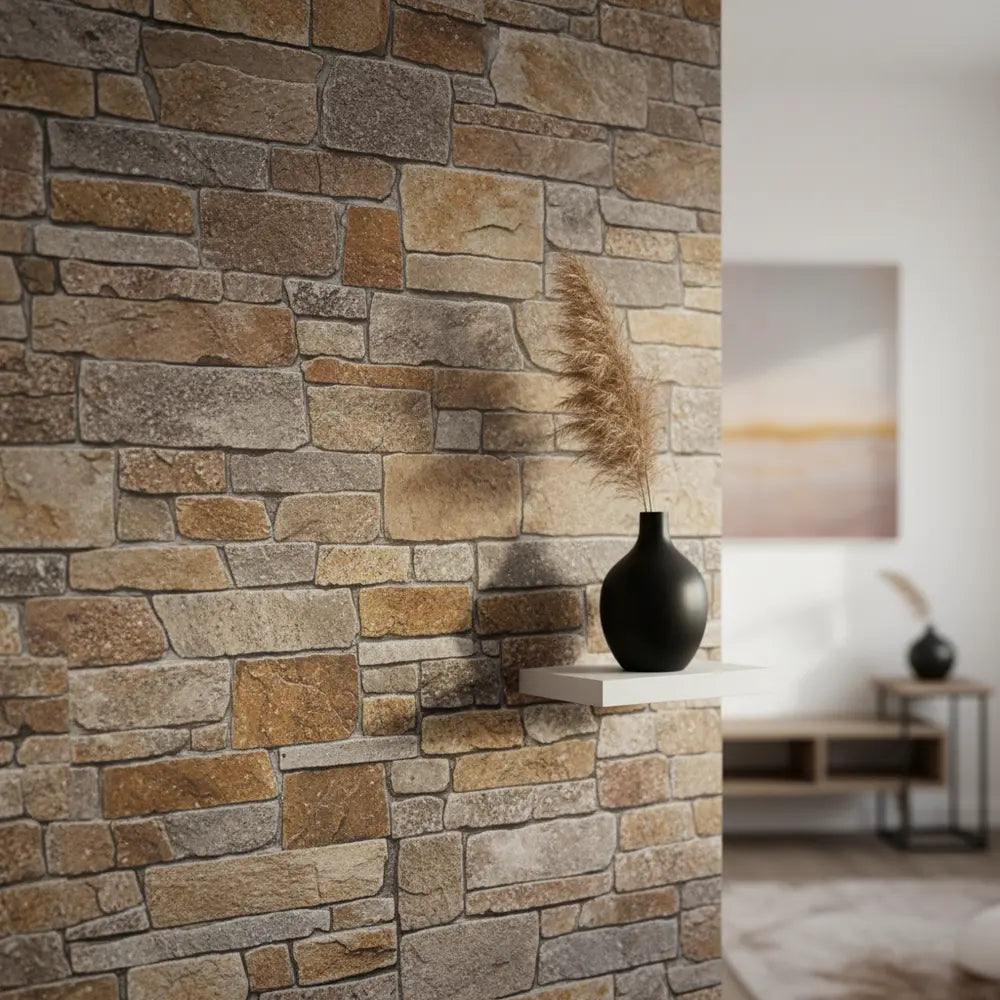 Rustic Chic Walls: Peel & Stick Antique Stone Look-Stickwoll