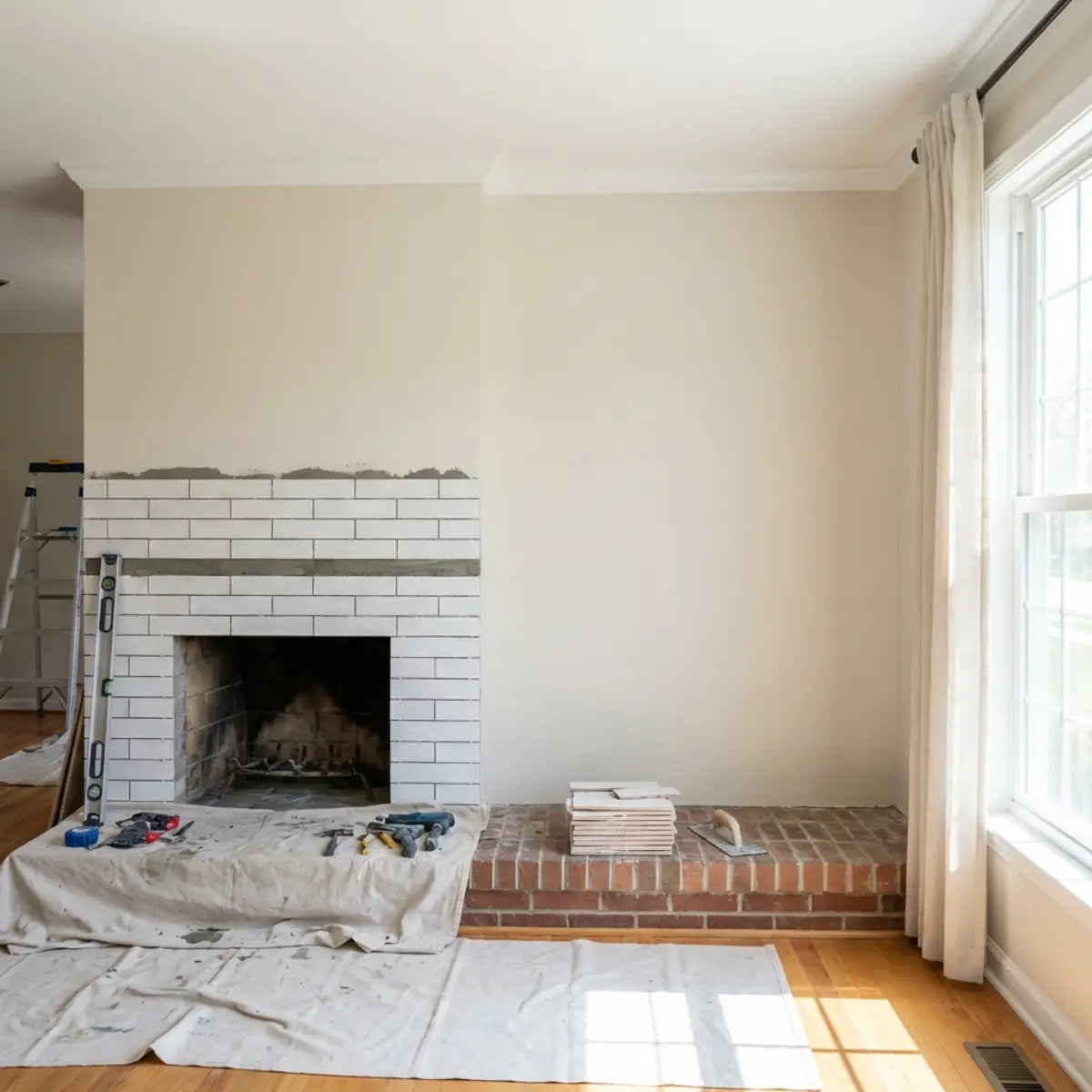 Fireplace Refresh: Heat-Resistant Peel and Stick Tile Guide