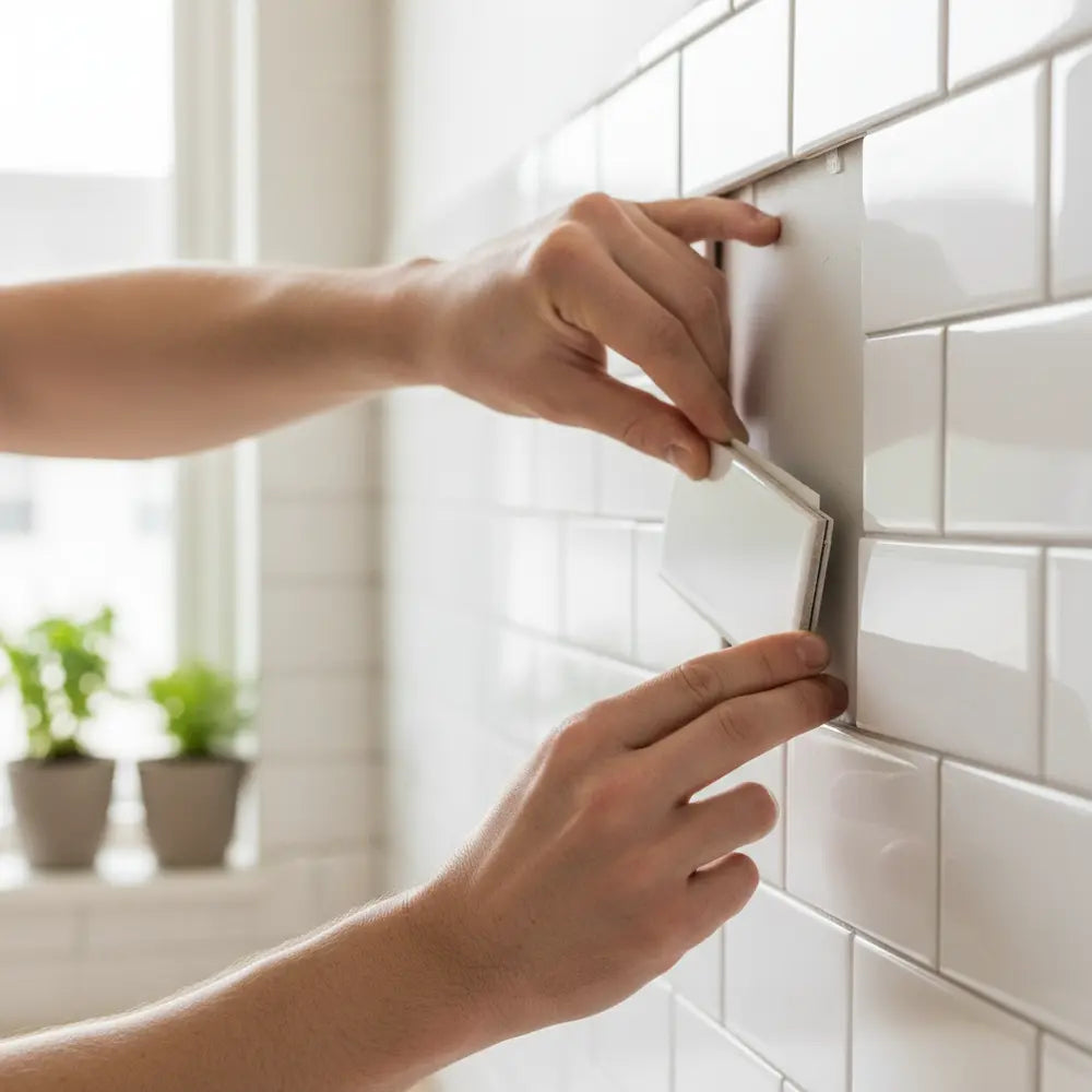 Enkel guide: Installera Peel & Stick subway-kakel-Stickwoll