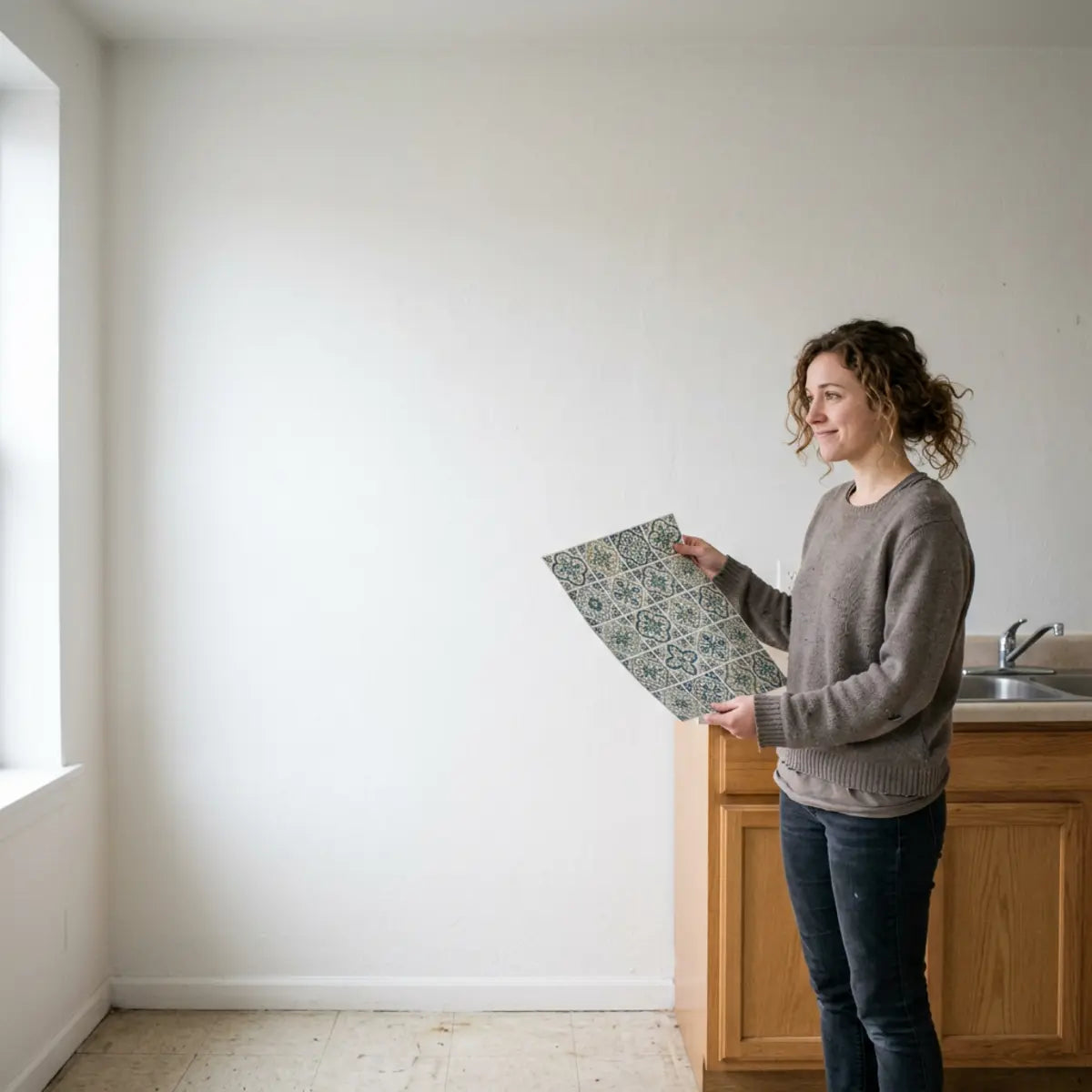 We Tested Backsplash Risk Before Peel-and-Stick Tile