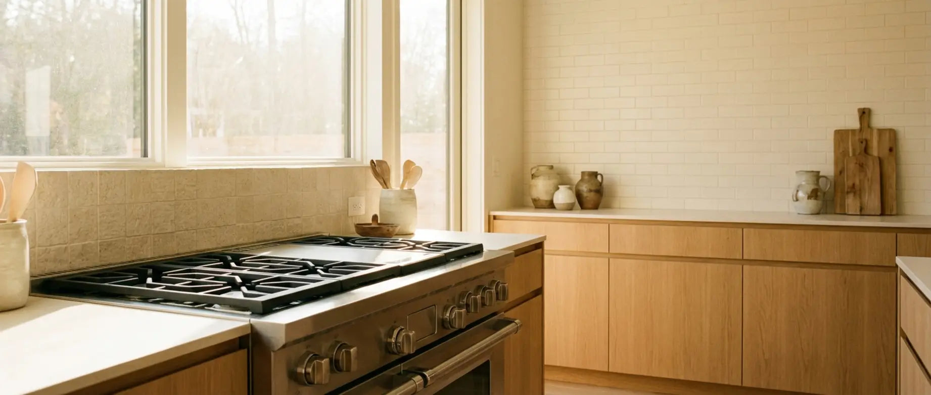 Backsplash Distance Guide Behind Gas Stoves