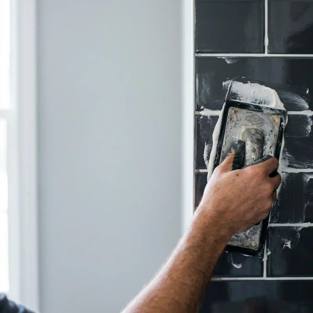 We Tested Real Grout on Peel-and-Stick Wall Tile