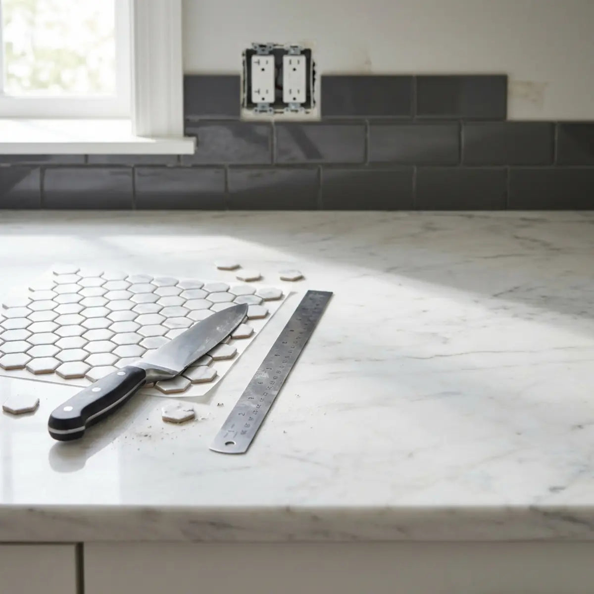 Master the Cut: How to Cut Peel and Stick Tiles Around Outlets Like a Pro