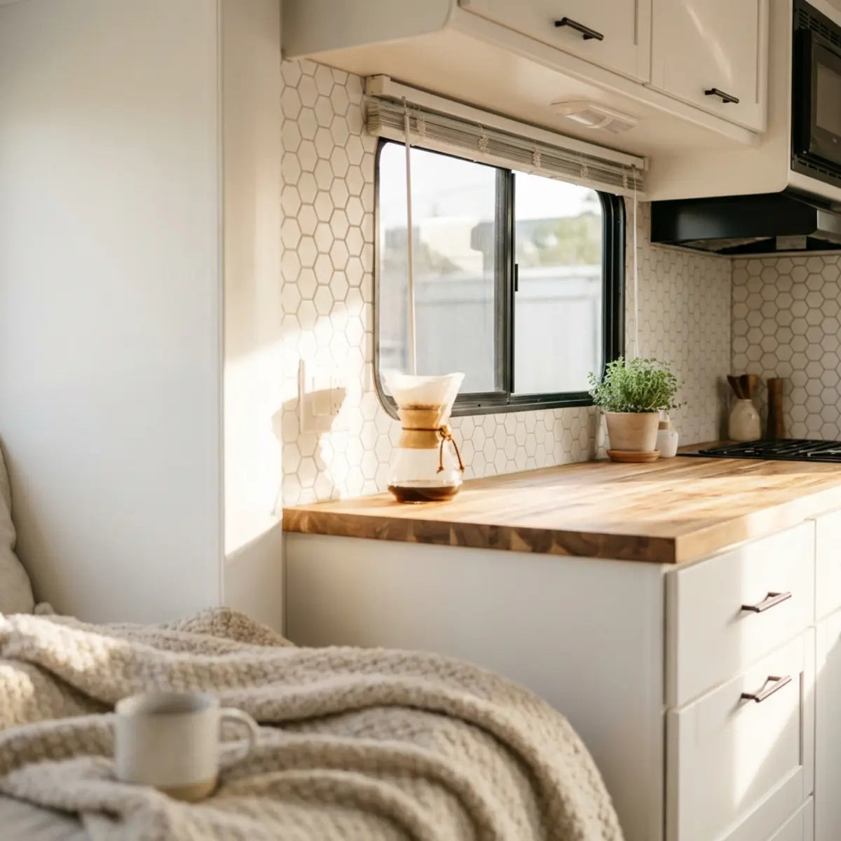 RV Kitchen Makeover: Why Peel and Stick Tiles Are Perfect for Campers