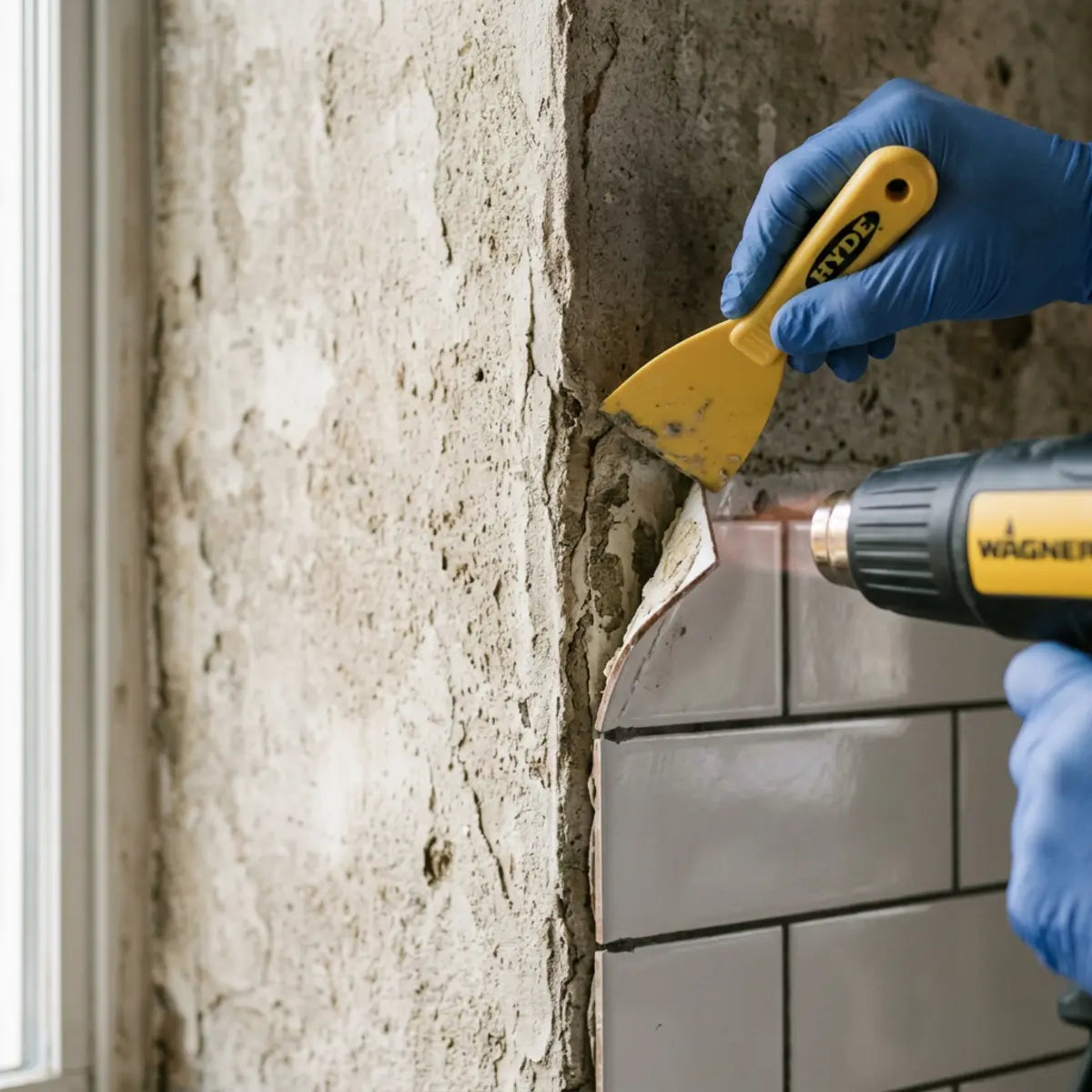 We Tested the Safest Way to Remove Tile From Old Plaster