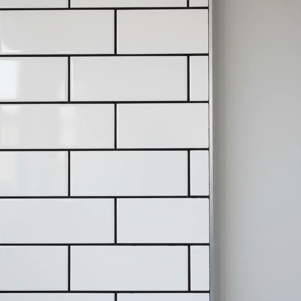 How to Clean White Subway Tile with Black Grout