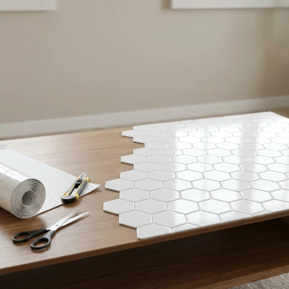 Beyond Walls: 7 Peel and Stick Tile Furniture Hacks