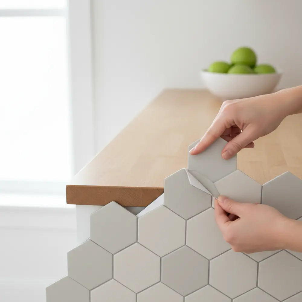 DIY Peel and Stick Kitchen Backsplash Guide-Stickwoll