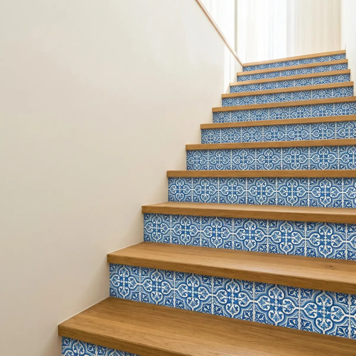 Stair Riser Transformation: Durable, Stylish Peel-and-Stick Makeovers