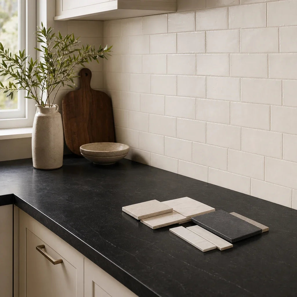 What Backsplash Works With Black Countertops? Tile Colors, Finishes, and Layouts That Do Not Fight the Room