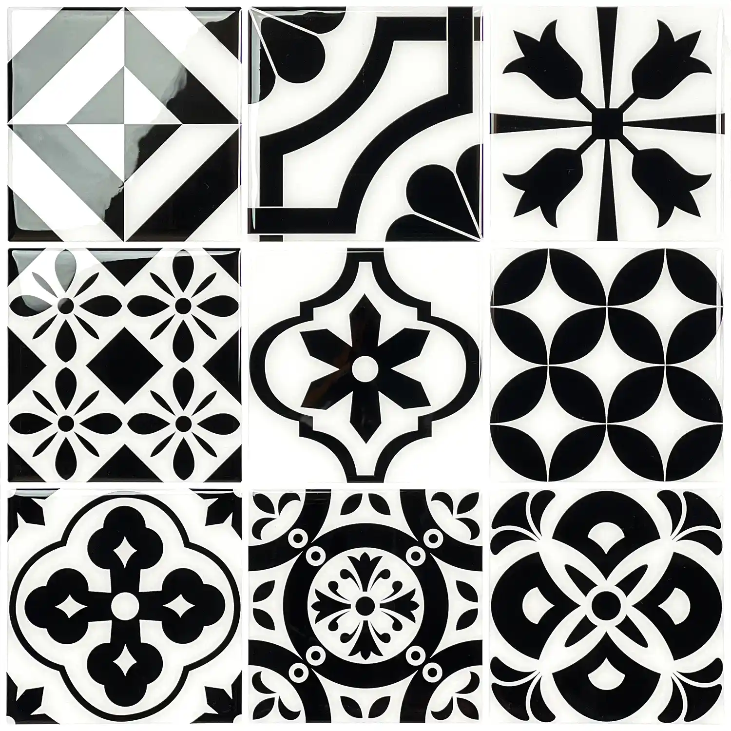 Stickwoll Chic Monochrome Drapes -Stickwoll