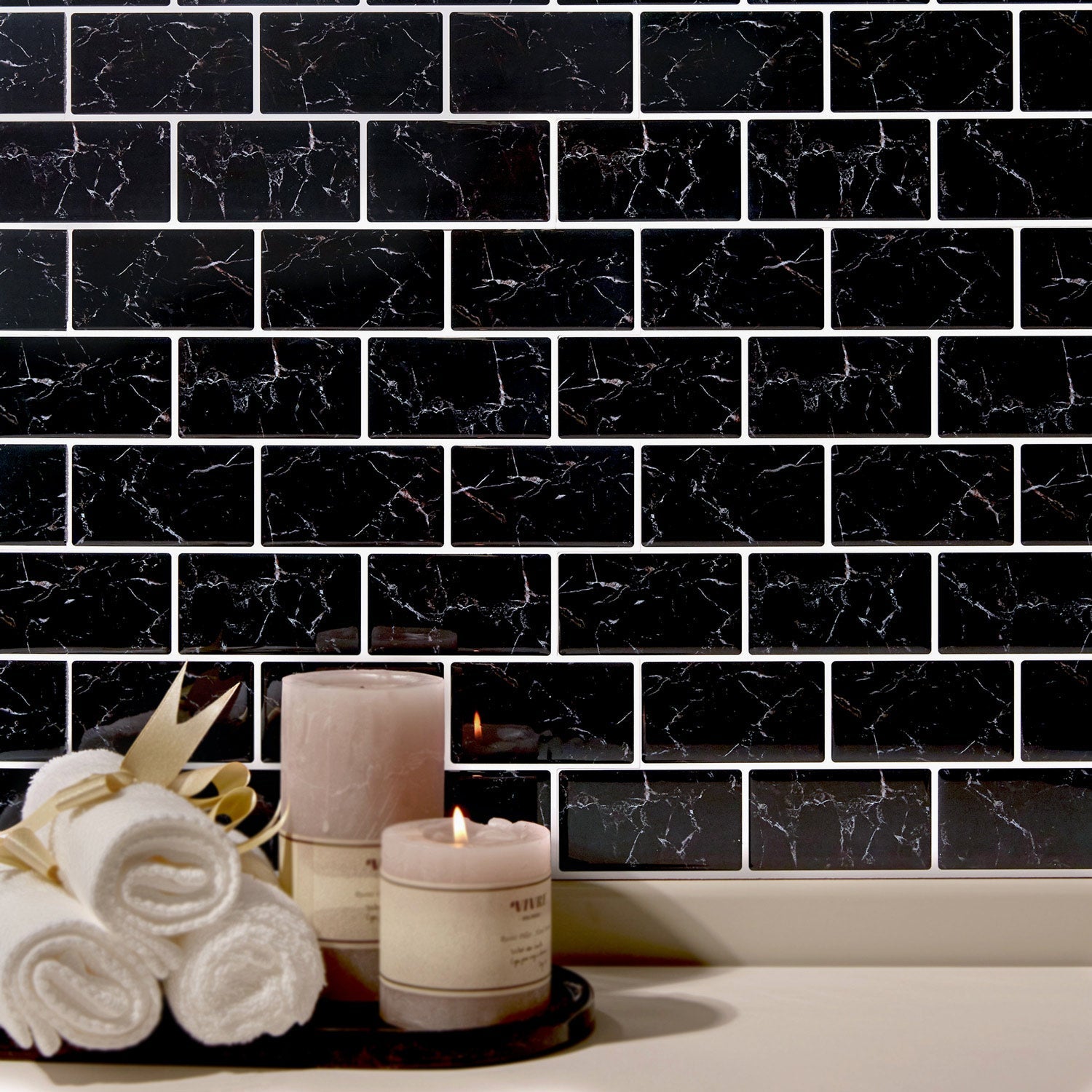 Stickwoll Black Marble -Stickwoll