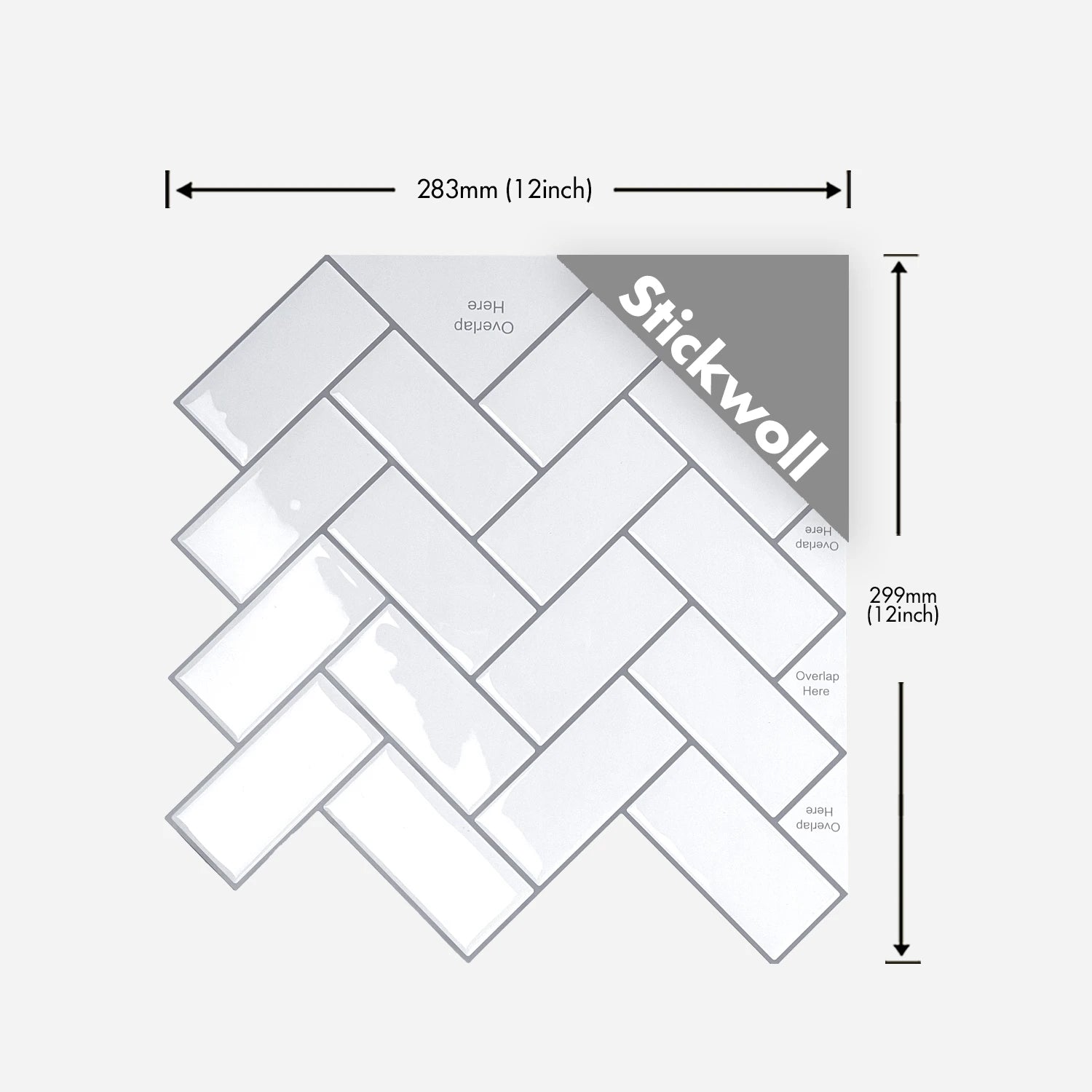 Stickwoll Silver Stripes Herringbone -Stickwoll