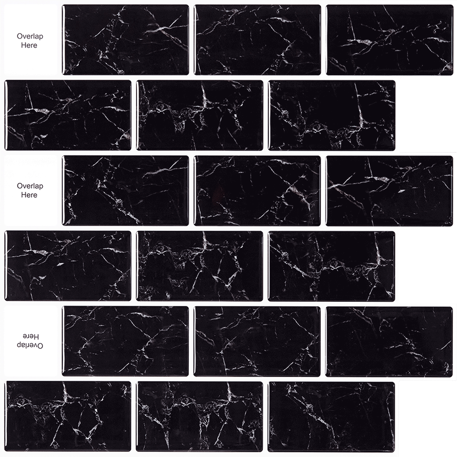Stickwoll Black Marble -Stickwoll