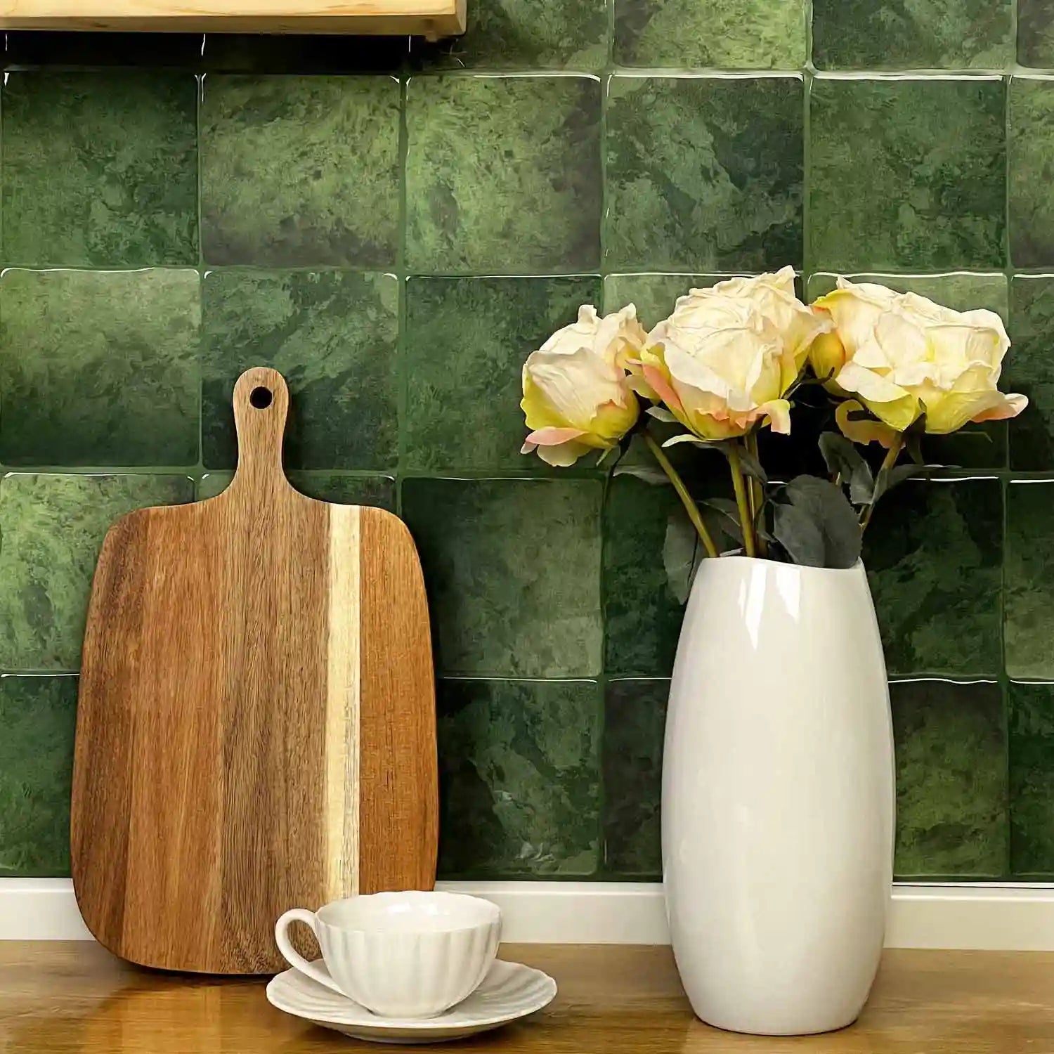 Stickwoll Olive Squares -Stickwoll