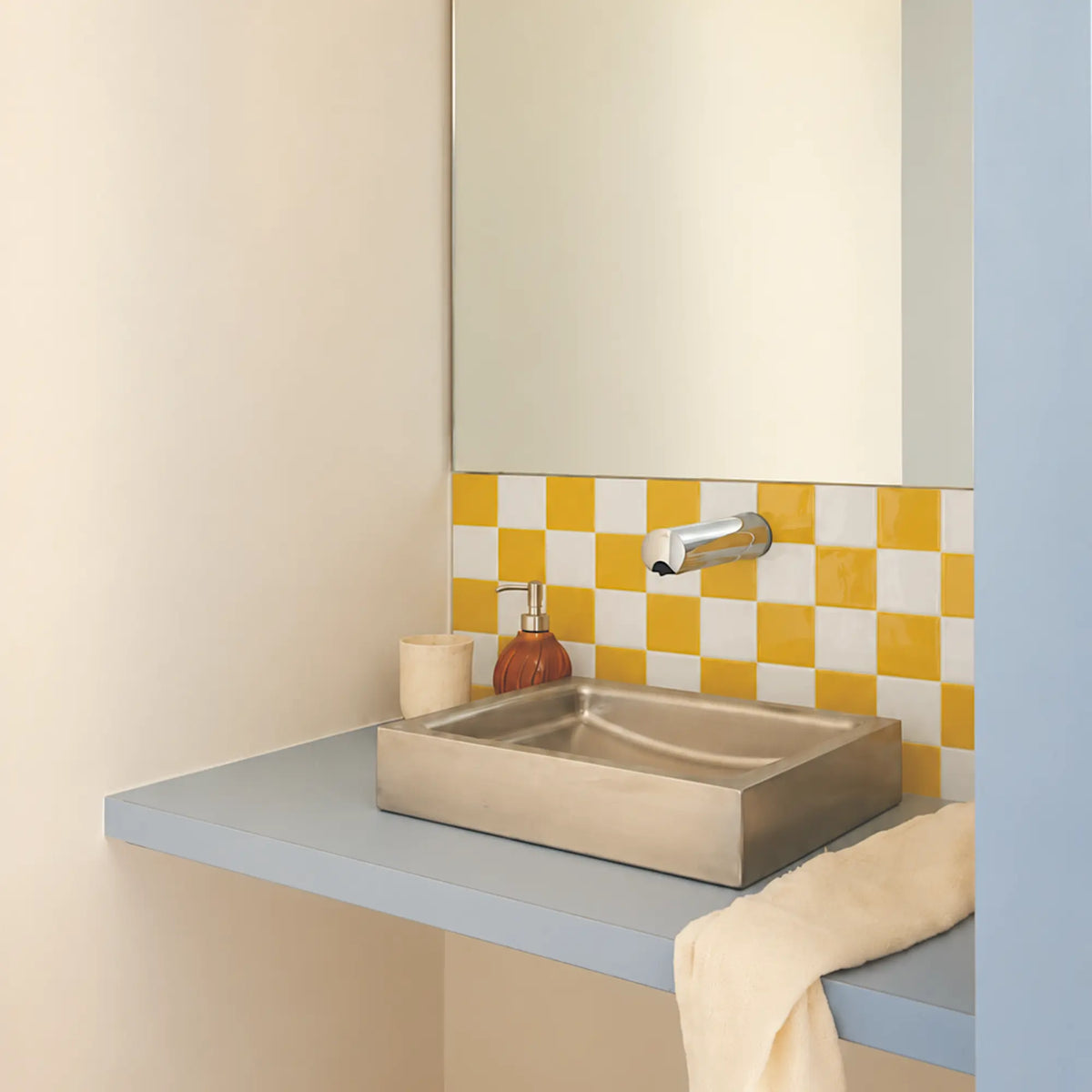 Installing Stickwoll peel and stick tiles