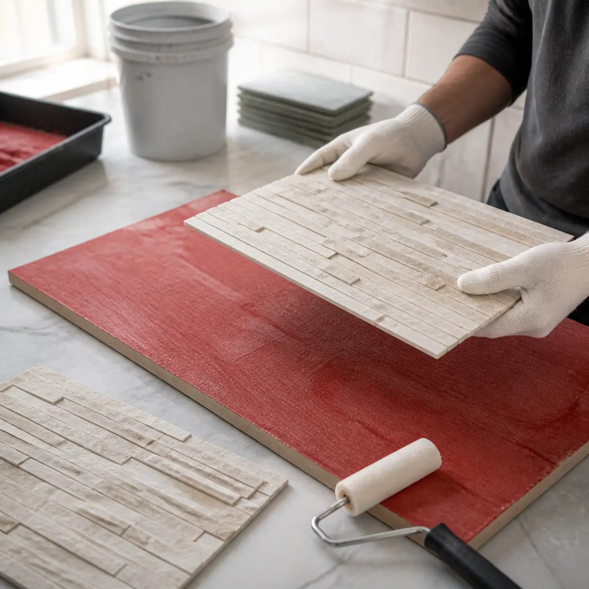 Can You Install Peel-and-Stick Tile Over RedGard?