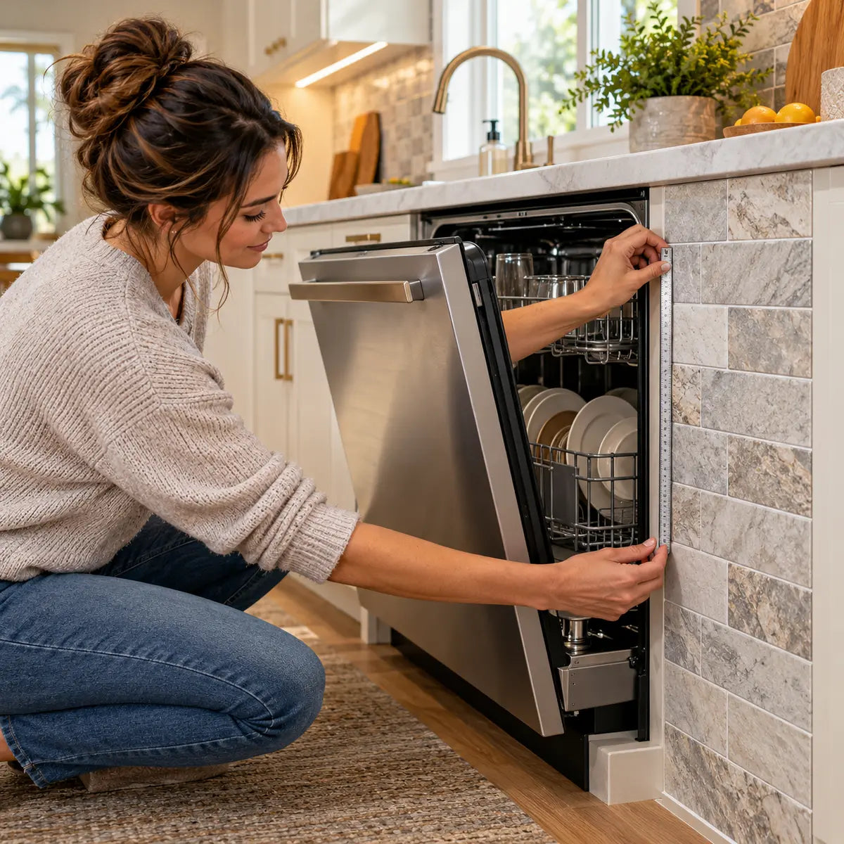 How to Tile Around a Dishwasher Without Blocking Access