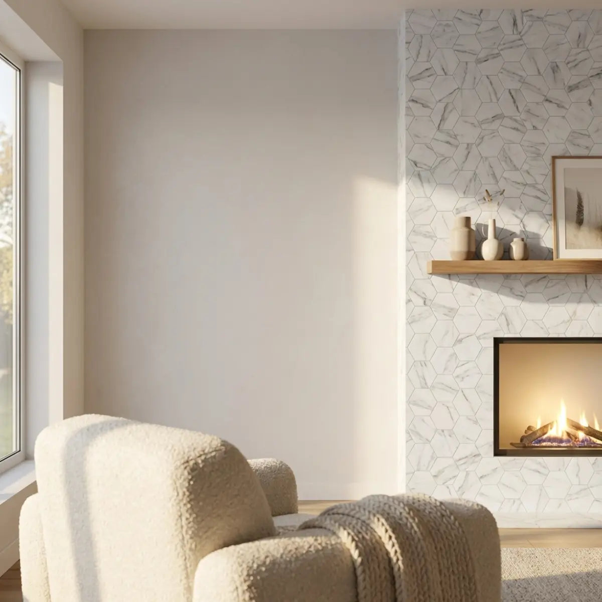 DIY Fireplace Makeover: Transform Your Hearth in a Weekend with Heat-Resistant Peel & Stick Tiles
