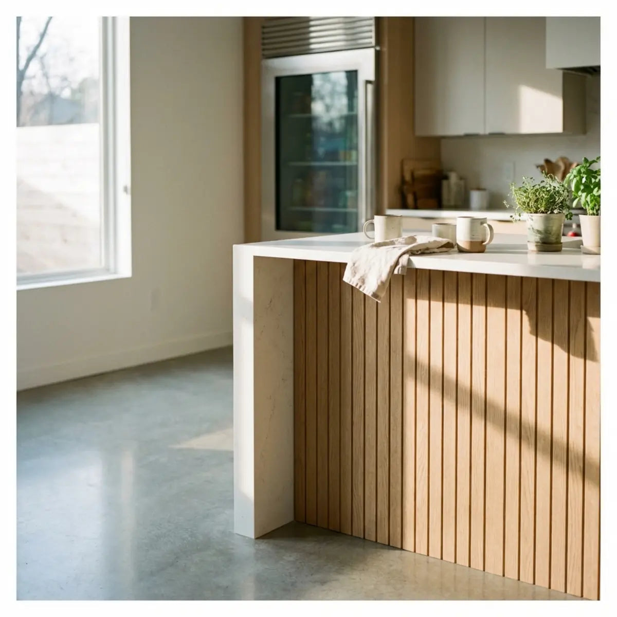 DIY Kitchen Island Makeover: How to Wrap Your Kitchen Island with Stic