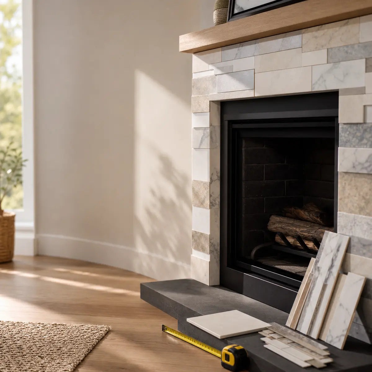 Peel-and-Stick Fireplace Tile: Tested Safety Boundaries