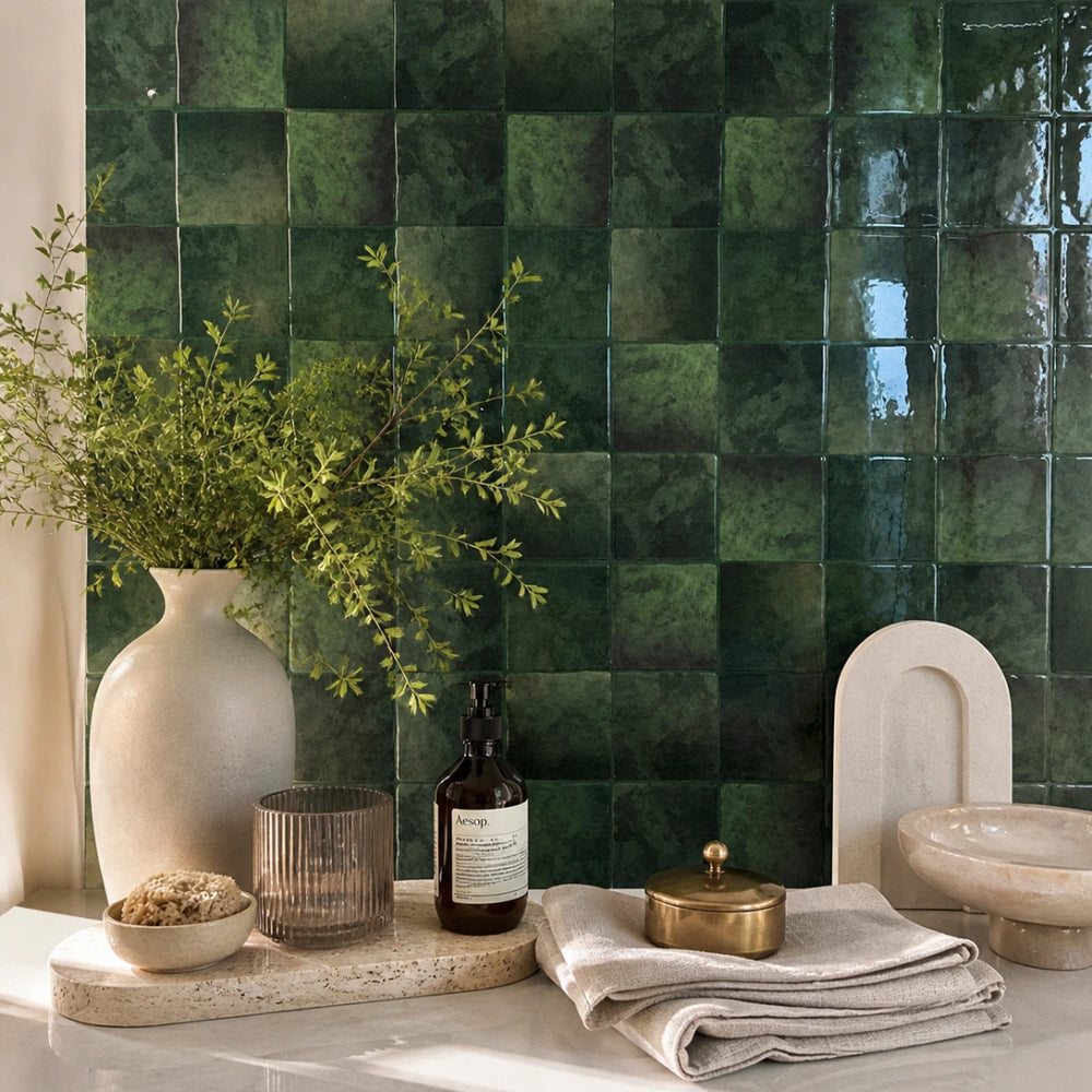 Stickwoll Olive Squares