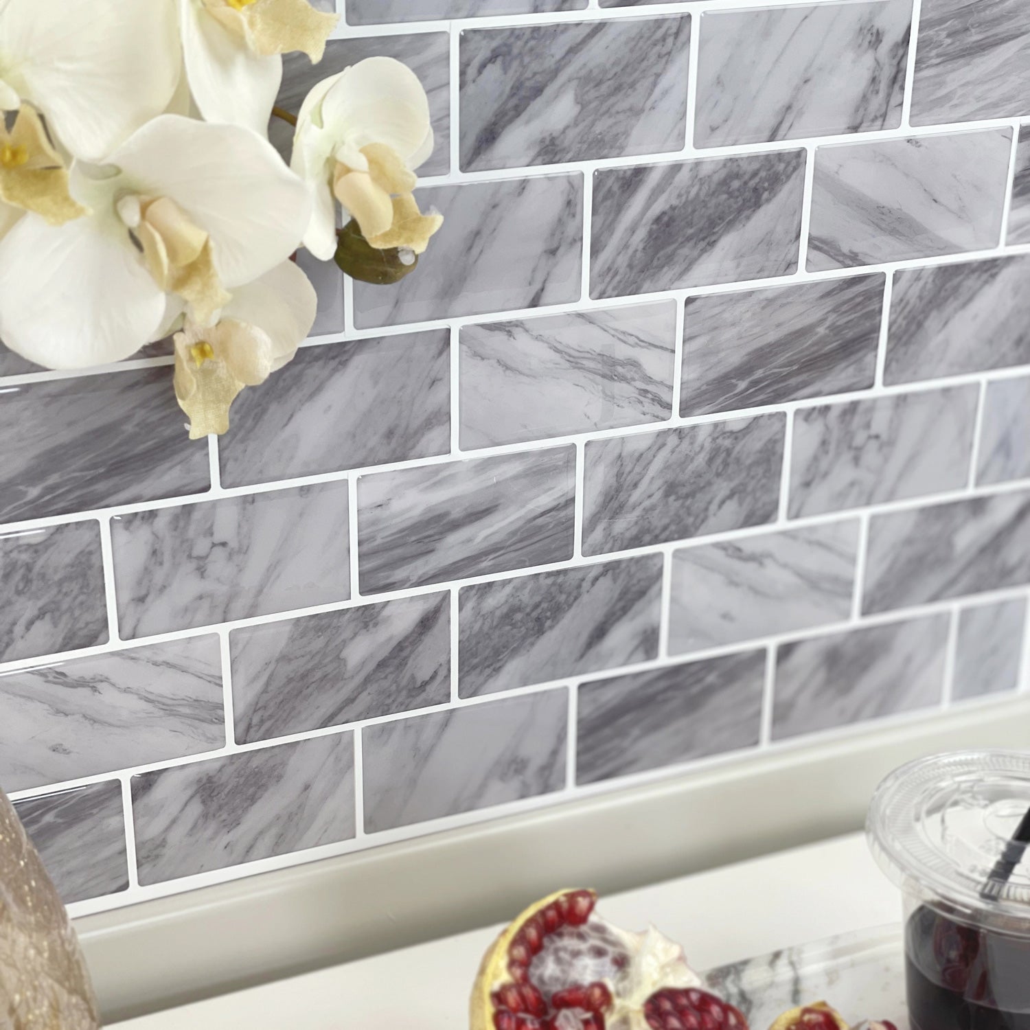 Stickwoll Rock Subway Peel and Stick Tiles