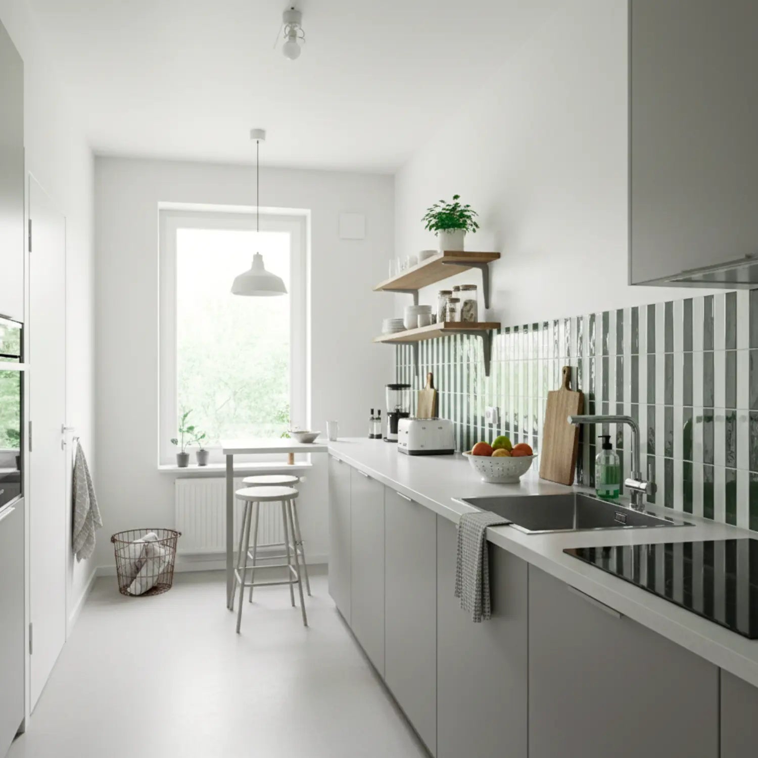 Stickwoll Olive Lines -Stickwoll
